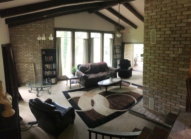 sunken living room
